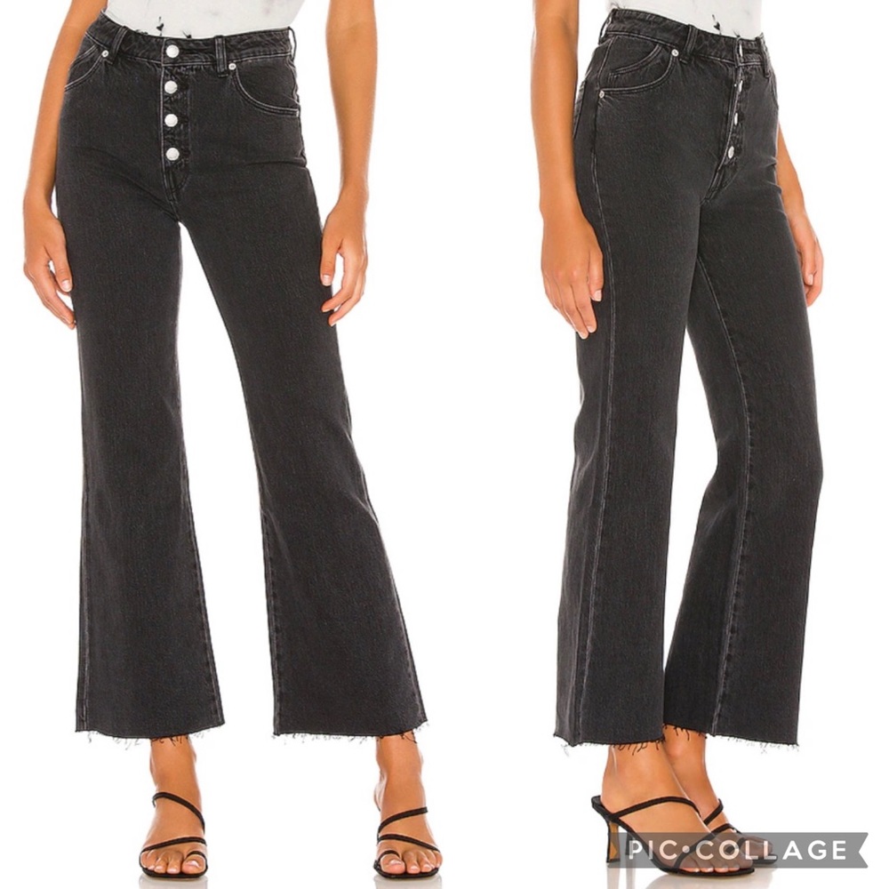 Rolla’s Eastcoast Crop Flare Button Fly Jean
